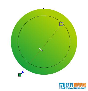 CDR X6绘制绿色图标