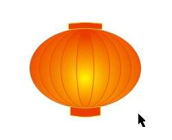 CorelDraw绘制元旦节红灯笼教程