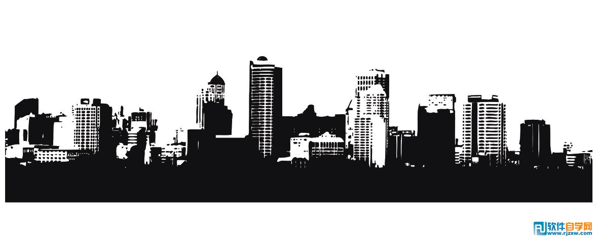 CDR绘制城市活力海报