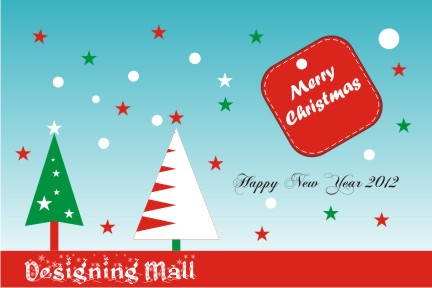 CDR制作圣诞贺卡