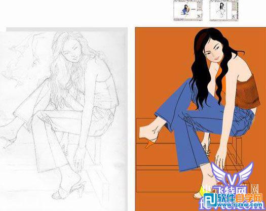 CorelDrawX5人物绘制详解