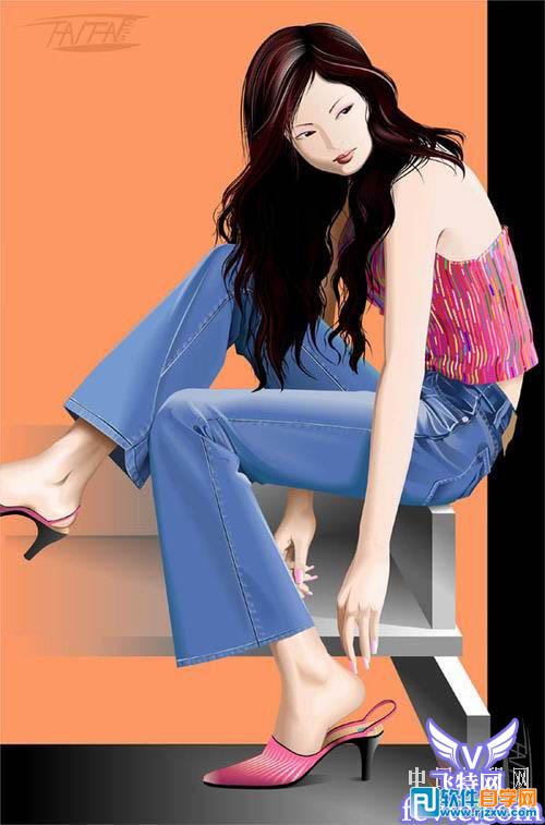 CorelDrawX5人物绘制详解