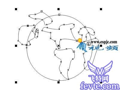 CoreIDRAW X4 设计网站标志