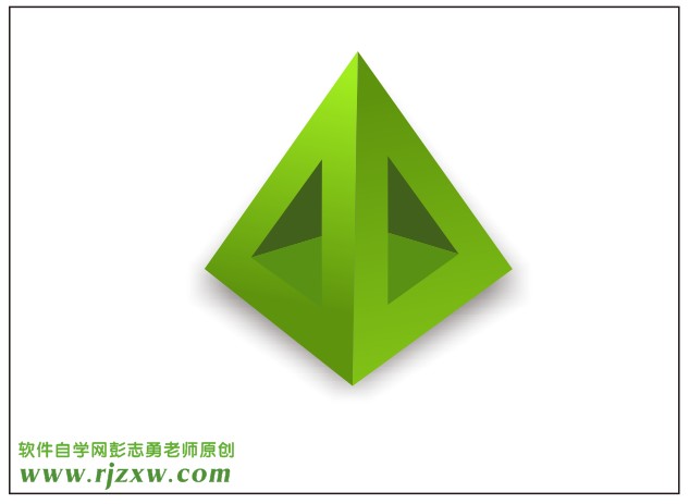 用CorelDRAW X5制作绿色立体图标