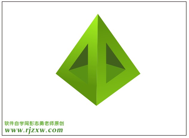 用CorelDRAW X5制作绿色立体图标