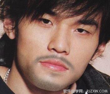 PS怎么给周杰伦加胡子效果