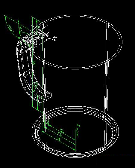 用CAD绘制水杯效果教程