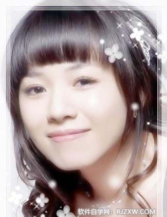 Photoshop用图层混合模式给MM美白教程