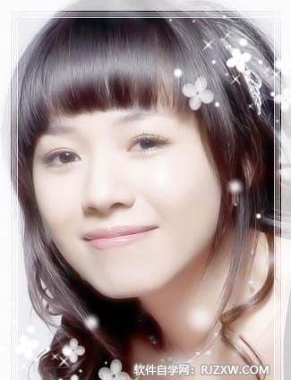 Photoshop用图层混合模式给MM美白教程