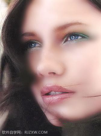 PS用滤镜两步就可以给MM照片美白