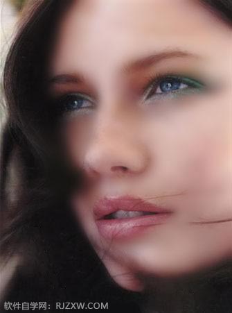 PS用滤镜两步就可以给MM照片美白