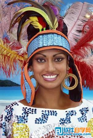 利用PS色彩范围抠出复杂人物图像教程