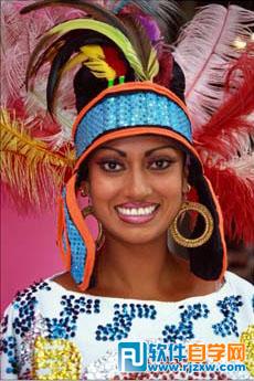 利用PS色彩范围抠出复杂人物图像教程