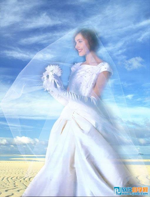 教你用PS超简单抠出婚纱照方法教程