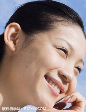 PS给MM脸部美化有美白教程