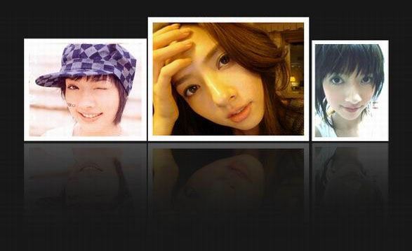 photoshop快速给照片加上边框和倒影