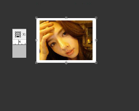 photoshop快速给照片加上边框和倒影