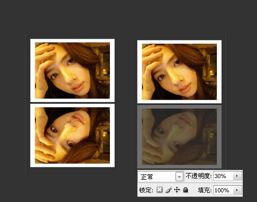 photoshop快速给照片加上边框和倒影