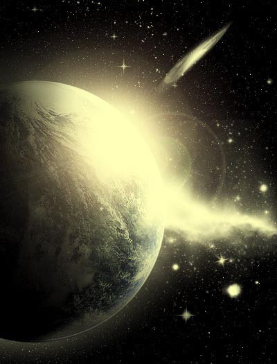 photoshop快速合成太空宇宙星球