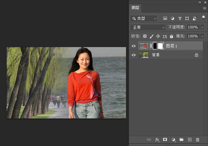 Photoshop用蒙版无痕合成美女照片