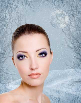 PhotoShop把美女照片制作为梦幻手绘图