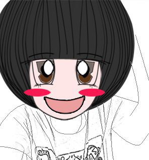 photoshop把人物照片制作成可爱的漫画实例教程