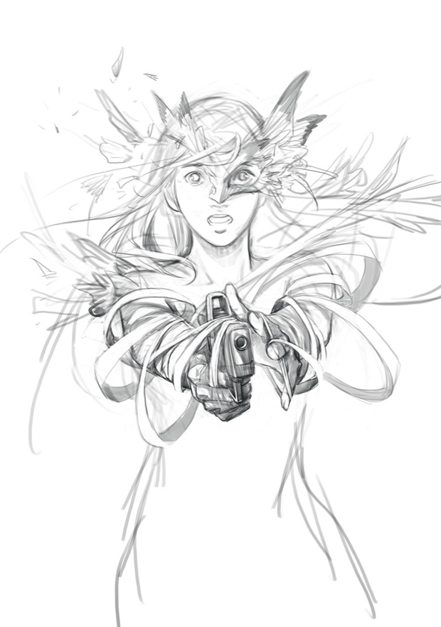 用Photoshop鼠绘一个游戏中的美女实例教程