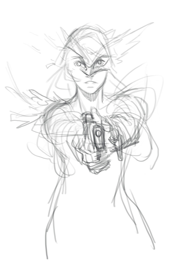 用Photoshop鼠绘一个游戏中的美女实例教程