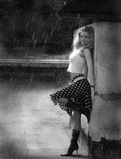 Photoshop给图片加上下雨的效果