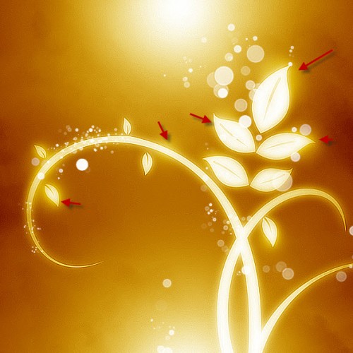 用PhotoShop制作华丽发光花纹图案