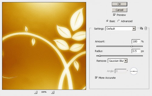用PhotoShop制作华丽发光花纹图案