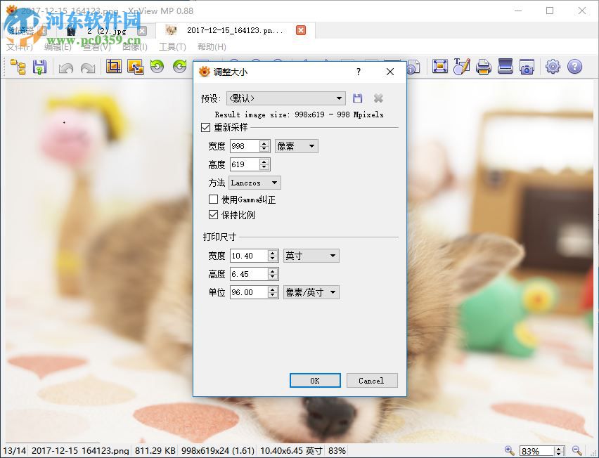 Xnview Full调整图片尺寸大小的方法