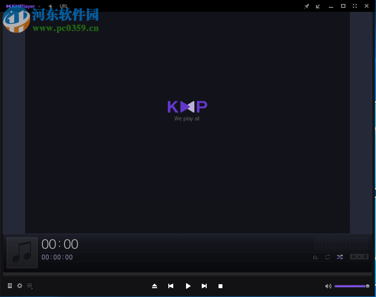 Kmplayer播放URL视频链接的方法
