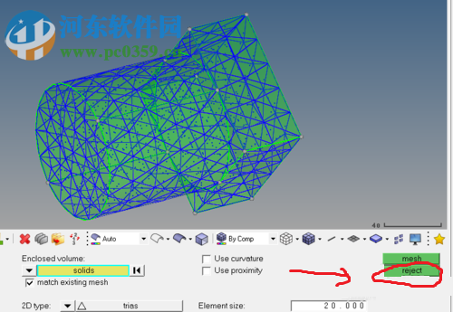 hypermesh创建四面体实体网络的方法
