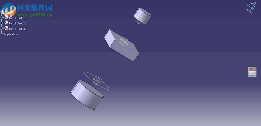 CATIA隐藏和显示装配体参考元素的方法