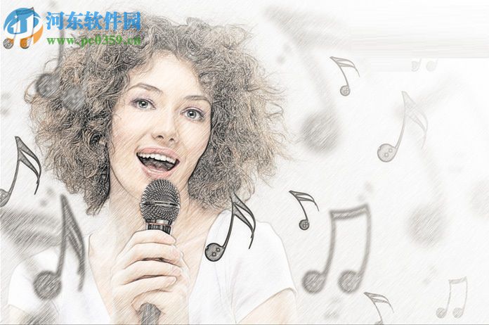 ps制作彩铅手绘效果