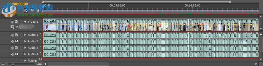 使用pr删除音频的方法