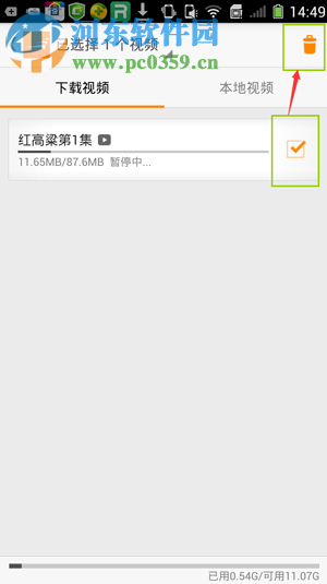 风行视频APP删除已经下载视频的方法