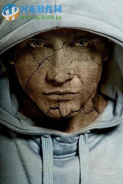 使用Ps给人像制作裂纹肌肤的教程