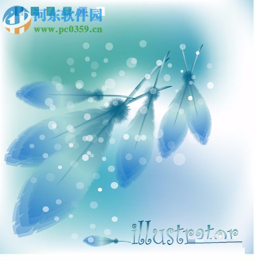 使用AI制作插画设计羽毛的教程