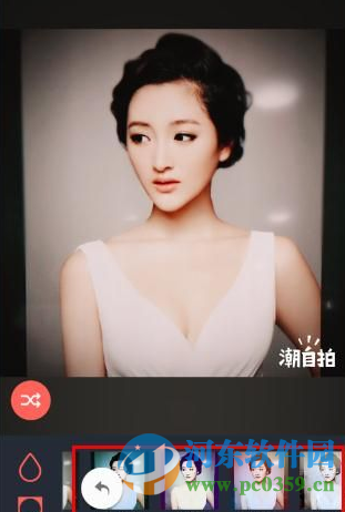 潮自拍设置城市背景的方法