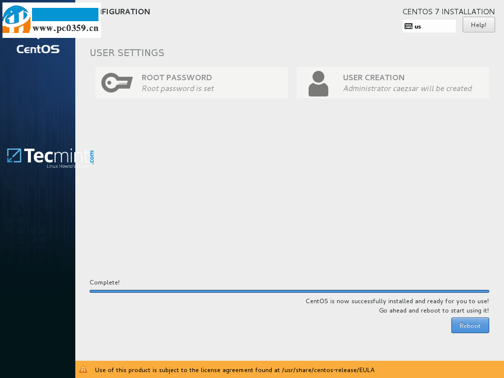 centos 7.3怎么安装？centos 7 安装教程