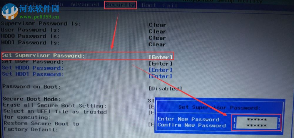 如何创建、修改、去除bios密码?bios密码添加修改删除的方法