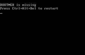 win7出现bootmgr is missing怎么解决