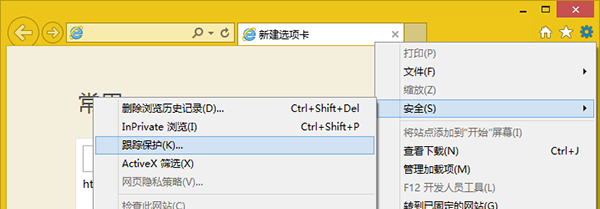 Win8系统怎么设置IE浏览器跟踪保护列表?设置的方法介绍
