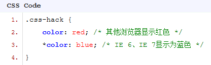 各种浏览器下的CSS Hack兼容性写法有哪些?兼容性写法分享