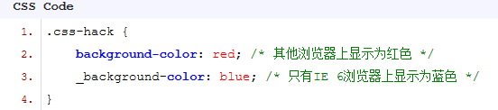 各种浏览器下的CSS Hack兼容性写法有哪些?兼容性写法分享